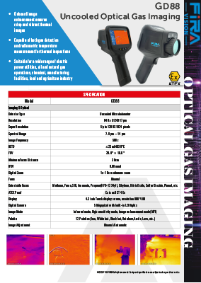 GD88 - Cámara termográfica para detección de gases